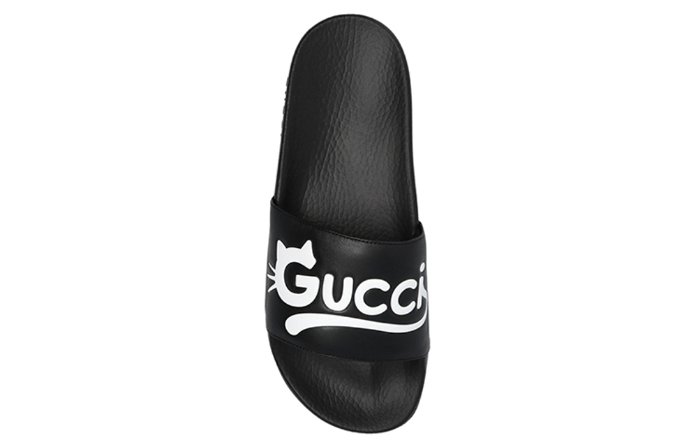 Gucci White Pursuit Slides (Женская размерная сетка)