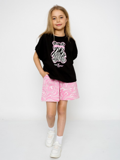 Костюм "Фиджи-1", черный/розовый, р.134, (Ивашка)