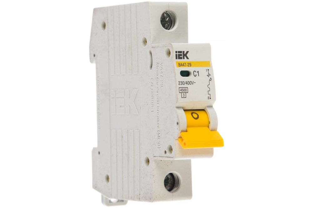 Автоматический выключатель ВА47-29 1Р 1А 4,5кА С IEK