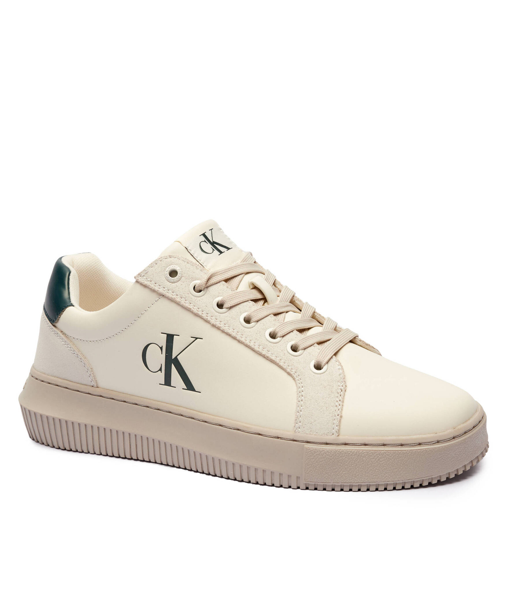 Кожаные кроссовки chunky CALVIN KLEIN JEANS - экрю(YM0YM01123)