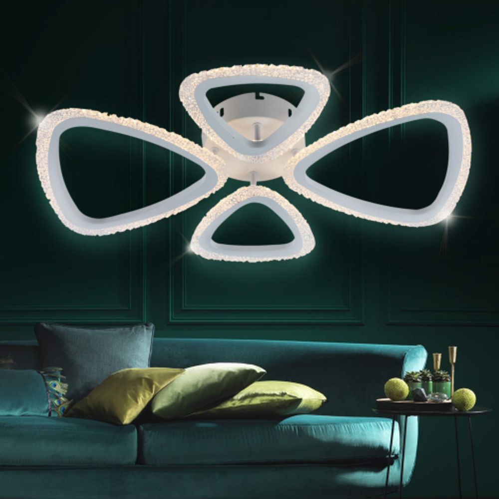 Светильник потолочный светодиодный Rivoli Kayla 6096-104 80 Вт LED 2750-5850К модерн с пультом | Интерьерные светодиодные светильники