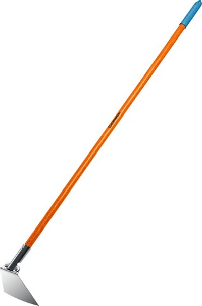 GRINDA PH-180 FIBER, 180 х 125 х 1360 мм, нержавеющая сталь, трапециевидный профиль, фибергласовый черенок, мотыга, PROLine (39592)