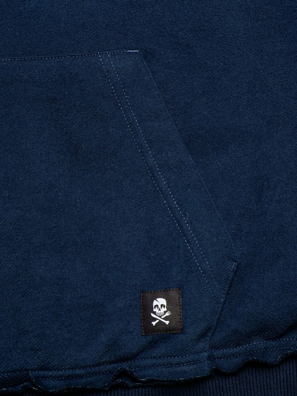 Толстовка Hardlunch Crew с коротким рукавом темно-синяя