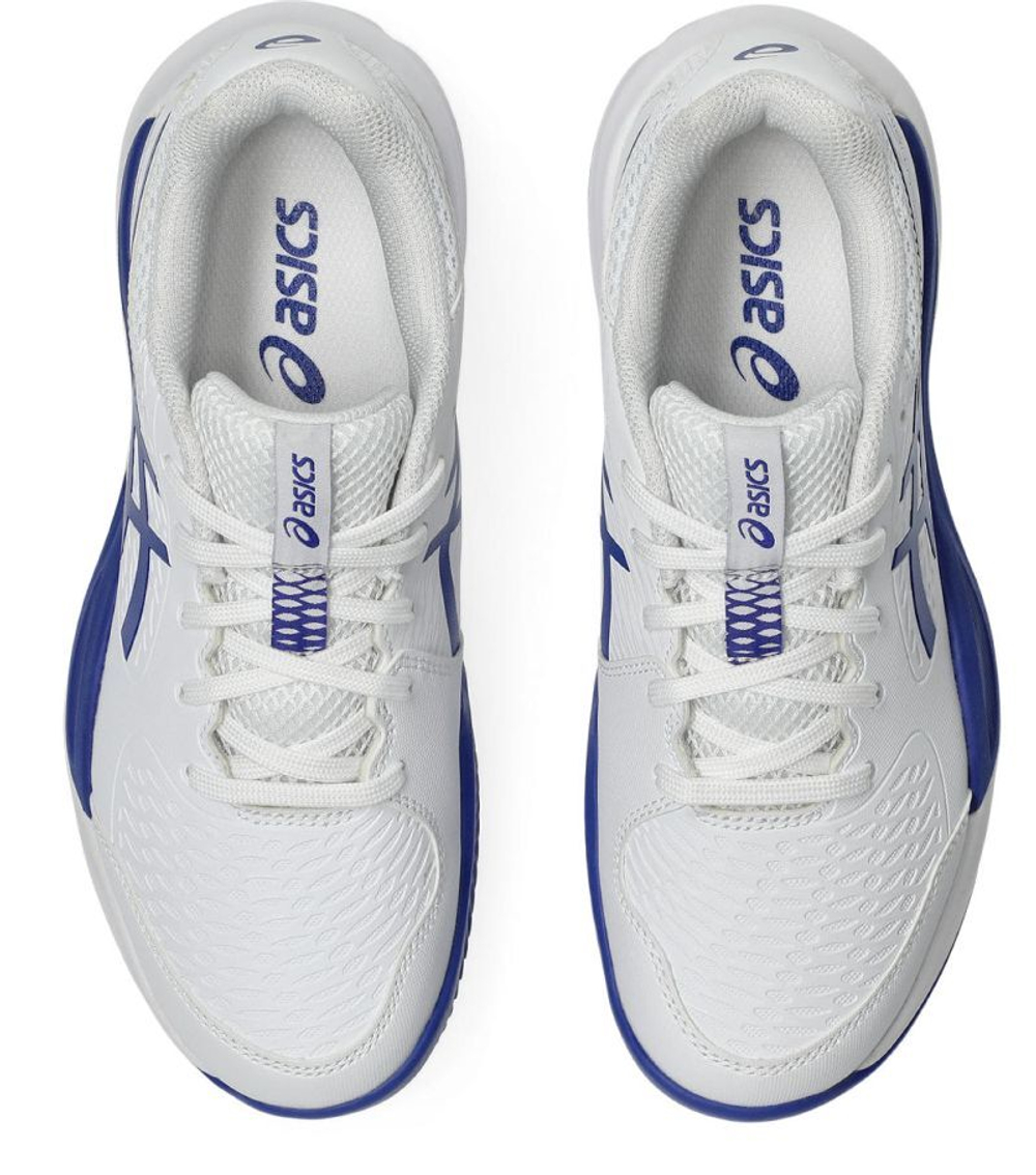 Детские Кроссовки теннисные  Asics Gel-Resolution X GS Clay - white/dark cobalt