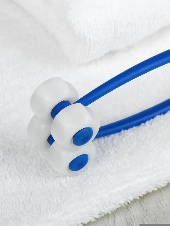 Массажёр для лица, 25 × 4,5 см, 4 ролика, цвет МИКС