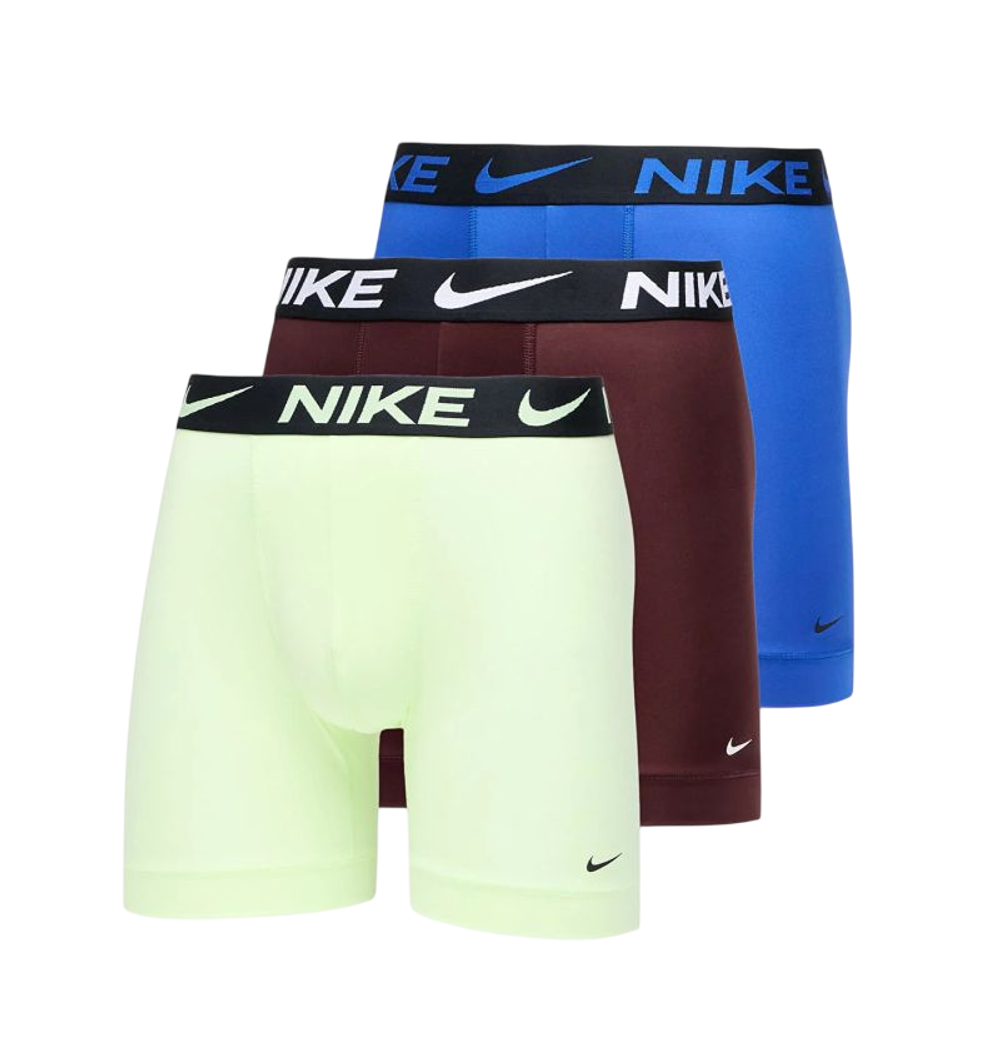 Боксерки теннисные Nike Dri-Fit Essential Micro Brief 3P - barely volt/game royal/burg crush