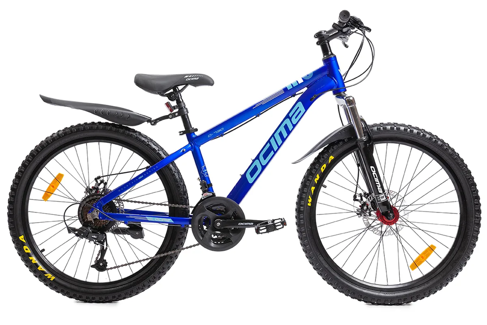 Велосипед горный Ocima 27-730 27,5" рама: сталь, дисковые тормоза, синий