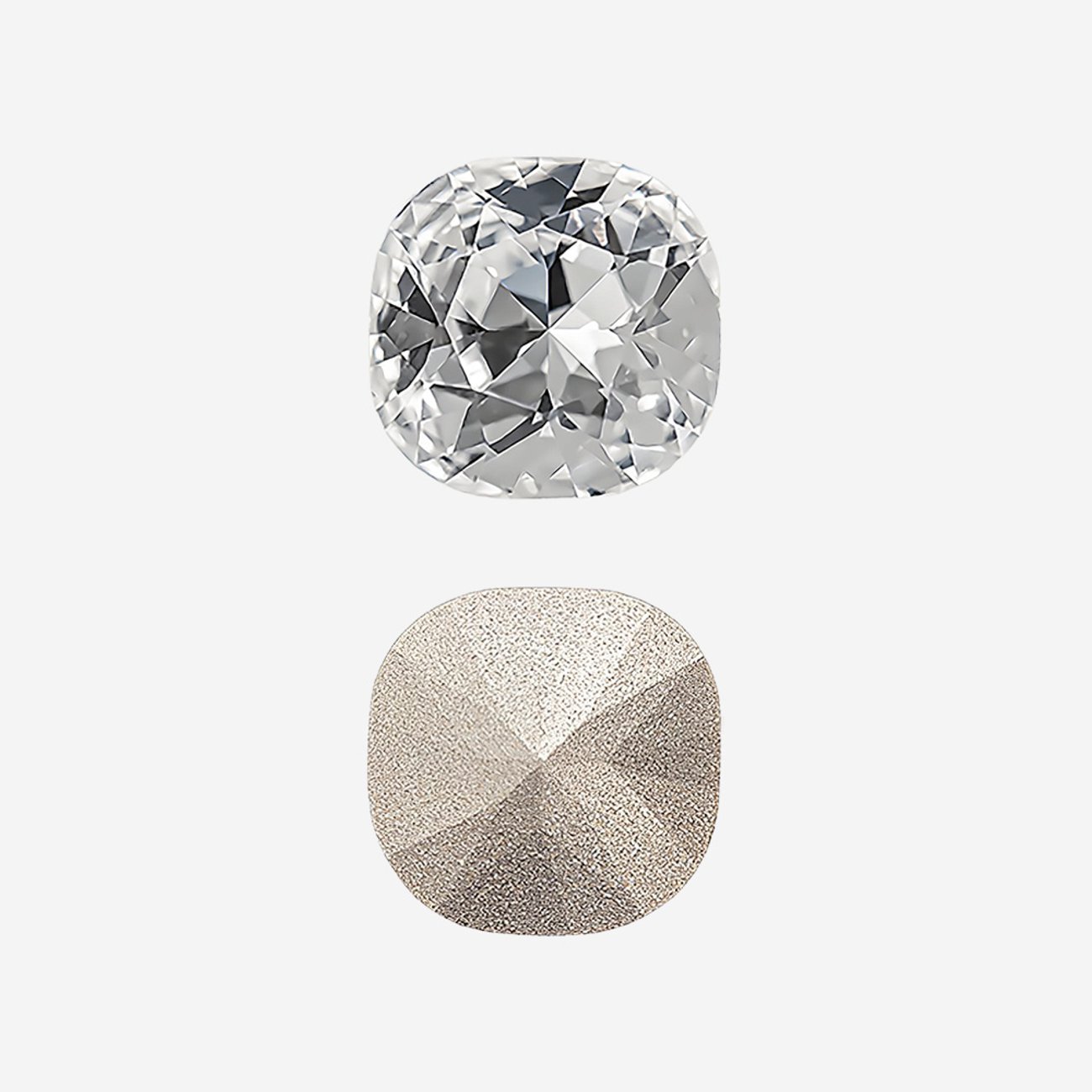 Кристалл Кушон (Сushion), оттенок "Кристалл"/"Crystal", 10мм