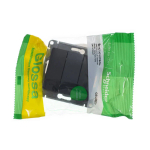 GLOSSA 3-клавишный ВЫКЛЮЧАТЕЛЬ, сх.1+1+1, 10АХ, механизм, АНТРАЦИТ