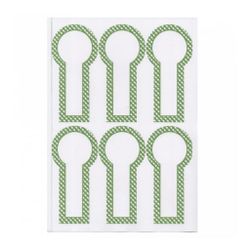 Этикетка бумажная самоклеящаяся белая, 6*12,5 см, 100 листов, 6 наклеек/лист Garcia De Pou