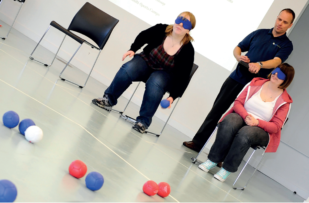 Бочча для незрячих, тактильная, сетка