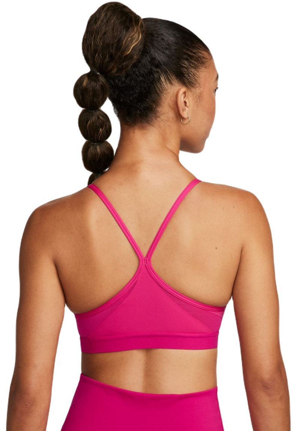 ТОП теннисный Nike Indy Bra V-Neck - fireberry/fireberry/fireberry/white