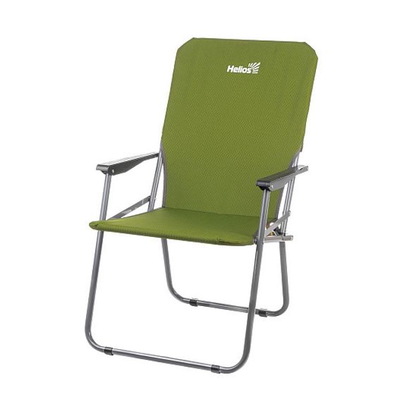 Кресло складное труба ф19 Зеленый ромб (T-HS-SK-01-G) Helios