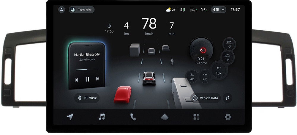 Магнитола для Infiniti M35, M45 Y50 2004-2009 - Teyes CC4-PRO монитор 13" 2K QLED на Android 13, Snapdragon 778G, 8+128, AI, CarPlay, DSP, 4G SIM-слот