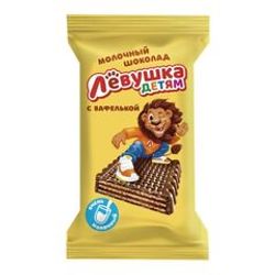 КОНФЕТЫ ЛЕВУШКА ДЕТЯМ 250 ГР ШОКОЛАД С ВАФЛЯМИ М/У