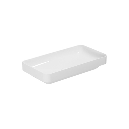 Раковина Azzurra Elegance ELLG075400S0BI/(ESO75 bi)*0 накладная 75 см, цвет Bianco lucido