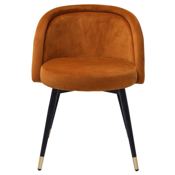 Обеденный стул Eichholtz Chloé savona orange velvet set of 2 115964