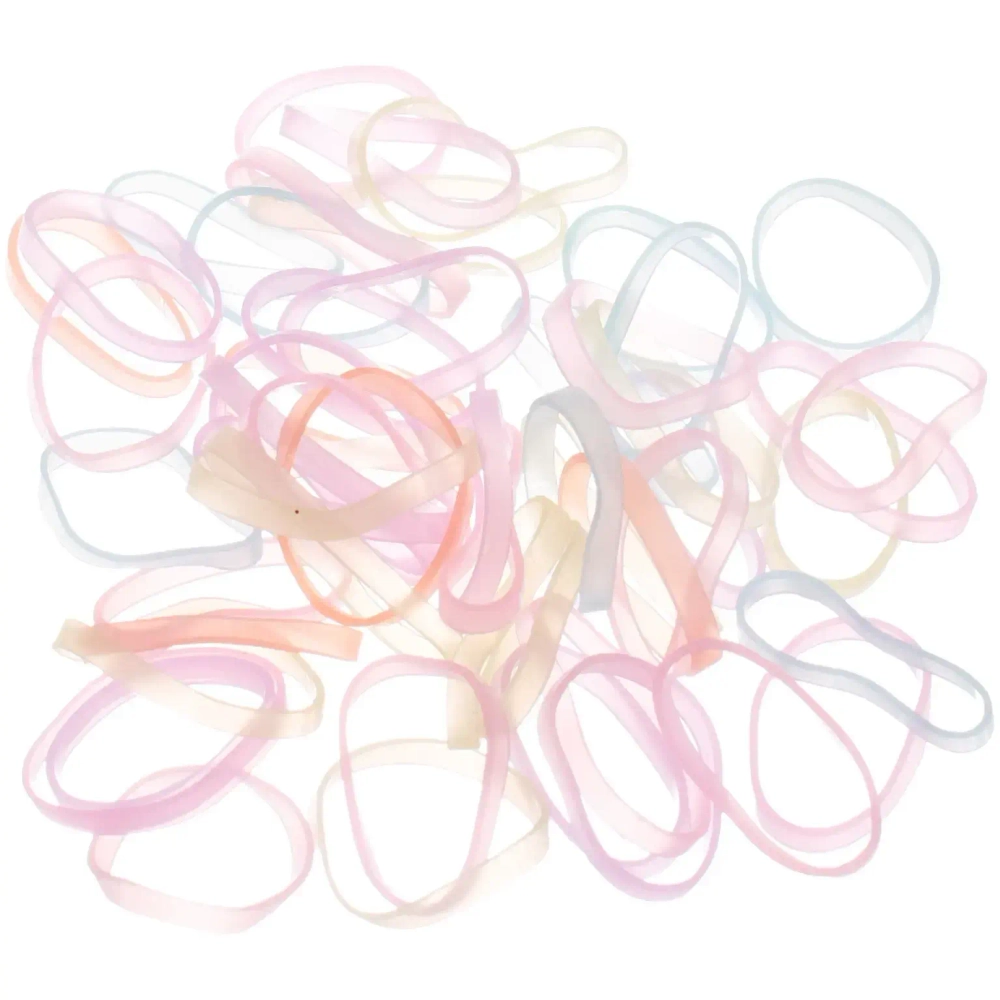 Резинки для волос силиконовые 100шт «Mini miracle - Лилу» , цвет микс , 11*14,5см.
