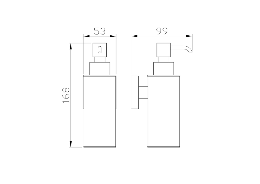 Дозатор мыла WONZON & WOGHAND POLO, Хром (WW-8932)