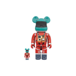 Дизайнерские игрушки BE@RBRICK Space Suit Green Helmet-Orange Suit, Suit Green
