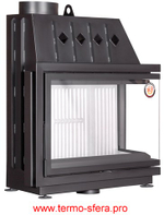 Каминная топка Экокамин Альфа 1000 R два стекла правая