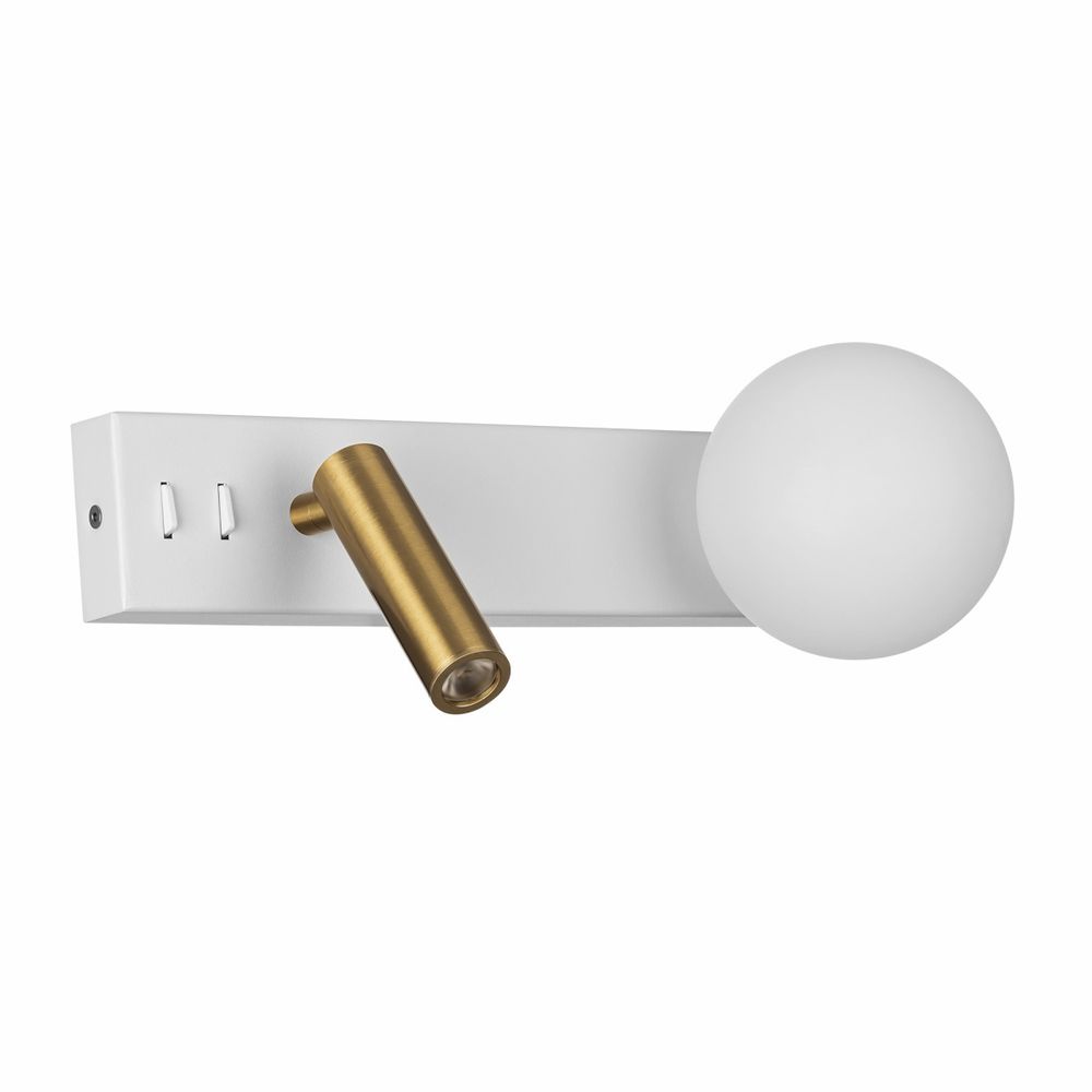 Citilux Декарт CL704450 LED Светильник с выключателем Белый+Бронза