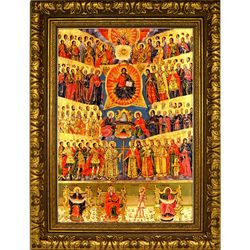 Собор всех Святых. Икона на холсте.