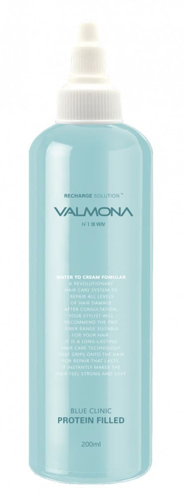 Маска-филлер для волос Evas Valmona Blue Clinic Protein Filled Протеины, шелк, коллаген (без сульфатов) 200 мл