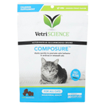 Vetriscience, Composure ™, для всех кошек, курица и форель, 30 жевательных таблеток, 45 г (1,59 унции)