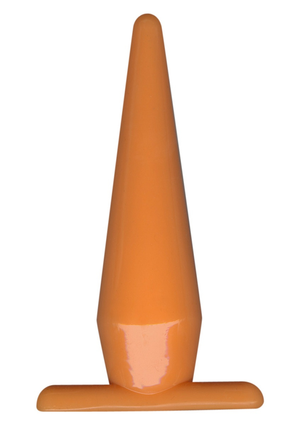 Оранжевая анальная пробка Funky - 10,5 см.