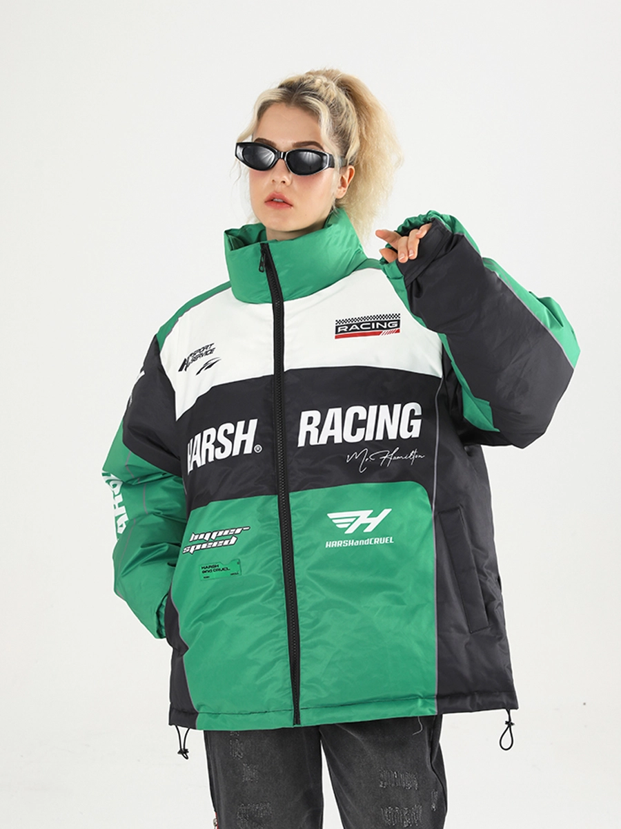 Пуховик HARSHandCRUEL "Racing" Puffer Jacket