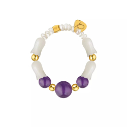 кольцо с аметистом