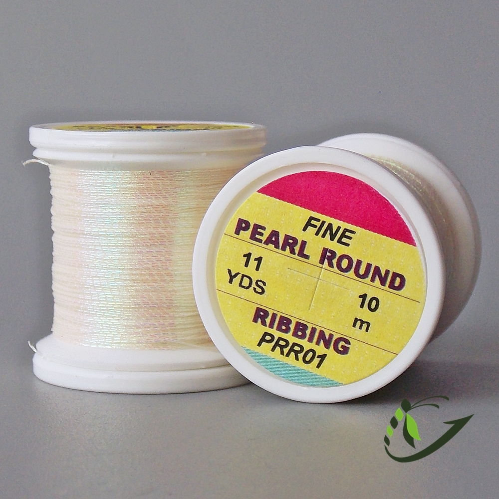 HENDS Люрекс Pearl Round Ribbing Tinsel 11 Yds