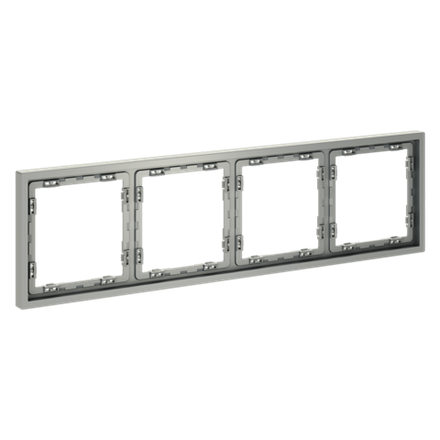Рамка пластиковая VOLTUM S70 на 4 поста, (сталь)