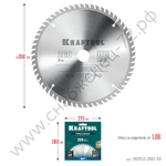 KRAFTOOL PRECISION 260х30мм 60Т, диск пильный по дереву