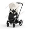 Прогулочная коляска Cybex Priam IV Off White шасси Chrome Black