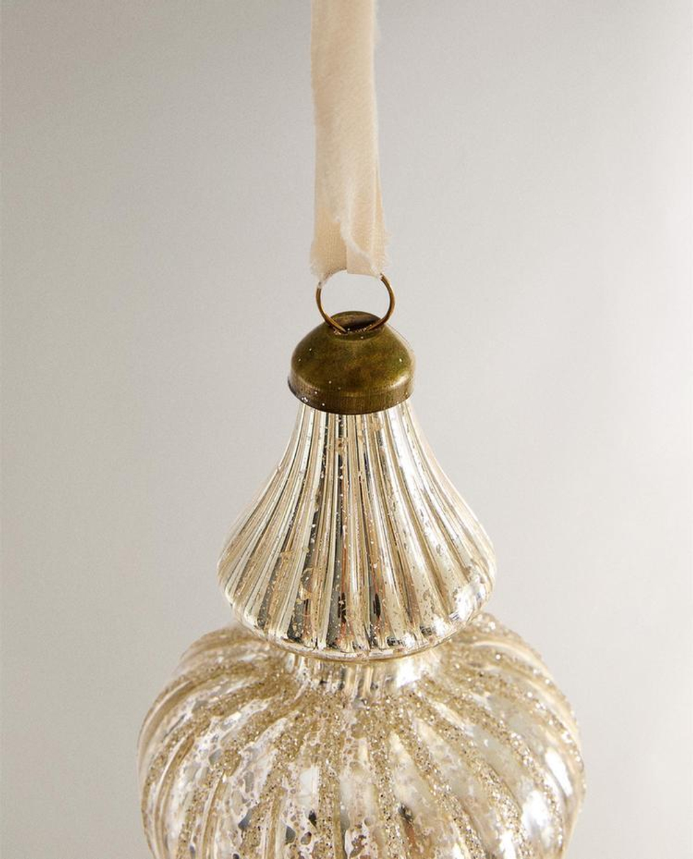 ZARA HOME ЕЛОЧНОЕ УКРАШЕНИЕ "ВОЛЧОК", СЕРЕБРЯНЫЙ