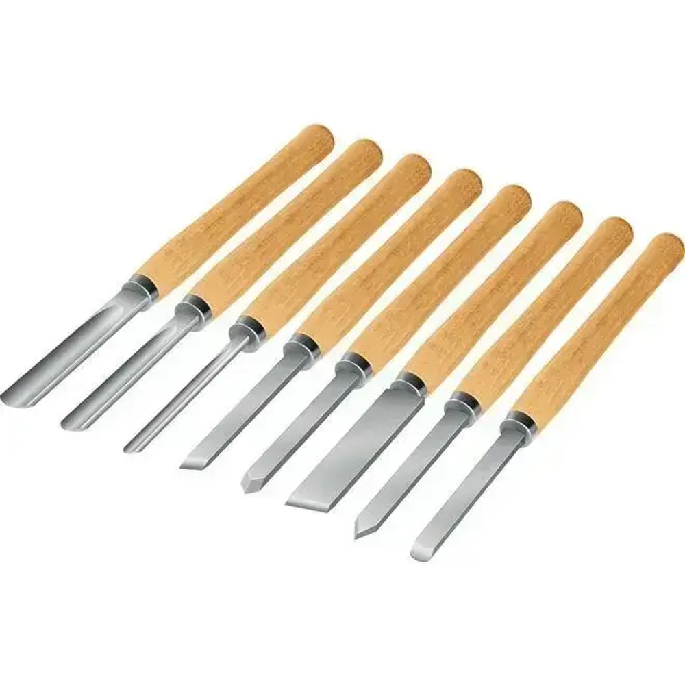 Набор токарных резцов по дереву, STAYER 8 шт.