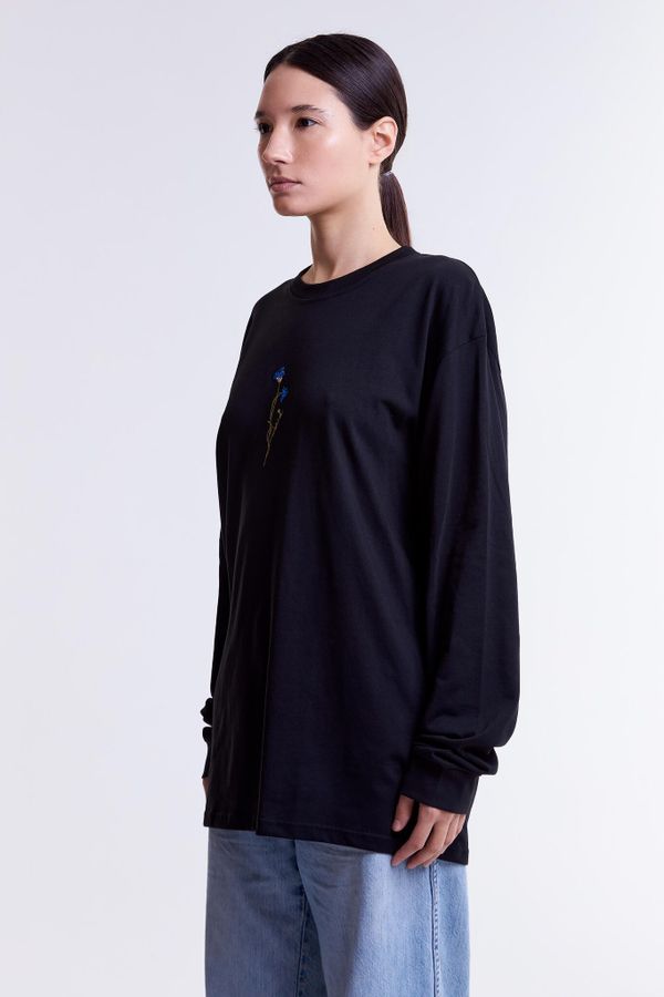 Лонгслив Василек Черный - фото 7