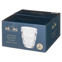 НАБОР СТАКАНОВ "BUBBLES" 4 ШТ./280 МЛ