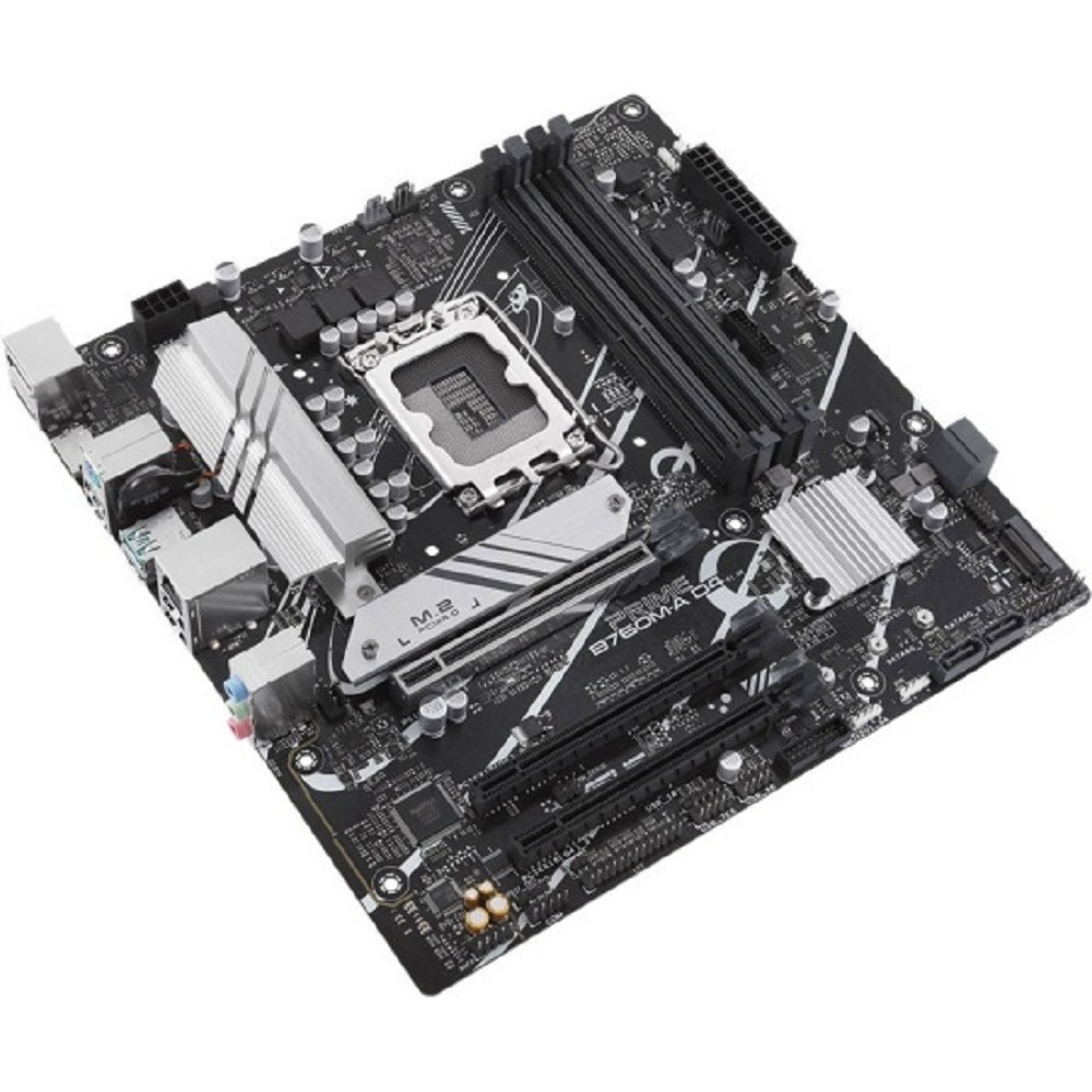 Материнская плата ASUS PRIME B760M-A D4-CSM (Socket 1700, mATX, 4xDDR4(128GB), 2xHDMI 2.1/DP/3xPCIe 4.0x16, 1xLAN (2.5GbE), 4xSATA 6Gb/s, 2xM.2, 2xUSB 3.2, 4xUSB 2.0, 1xPS/2, mATX)