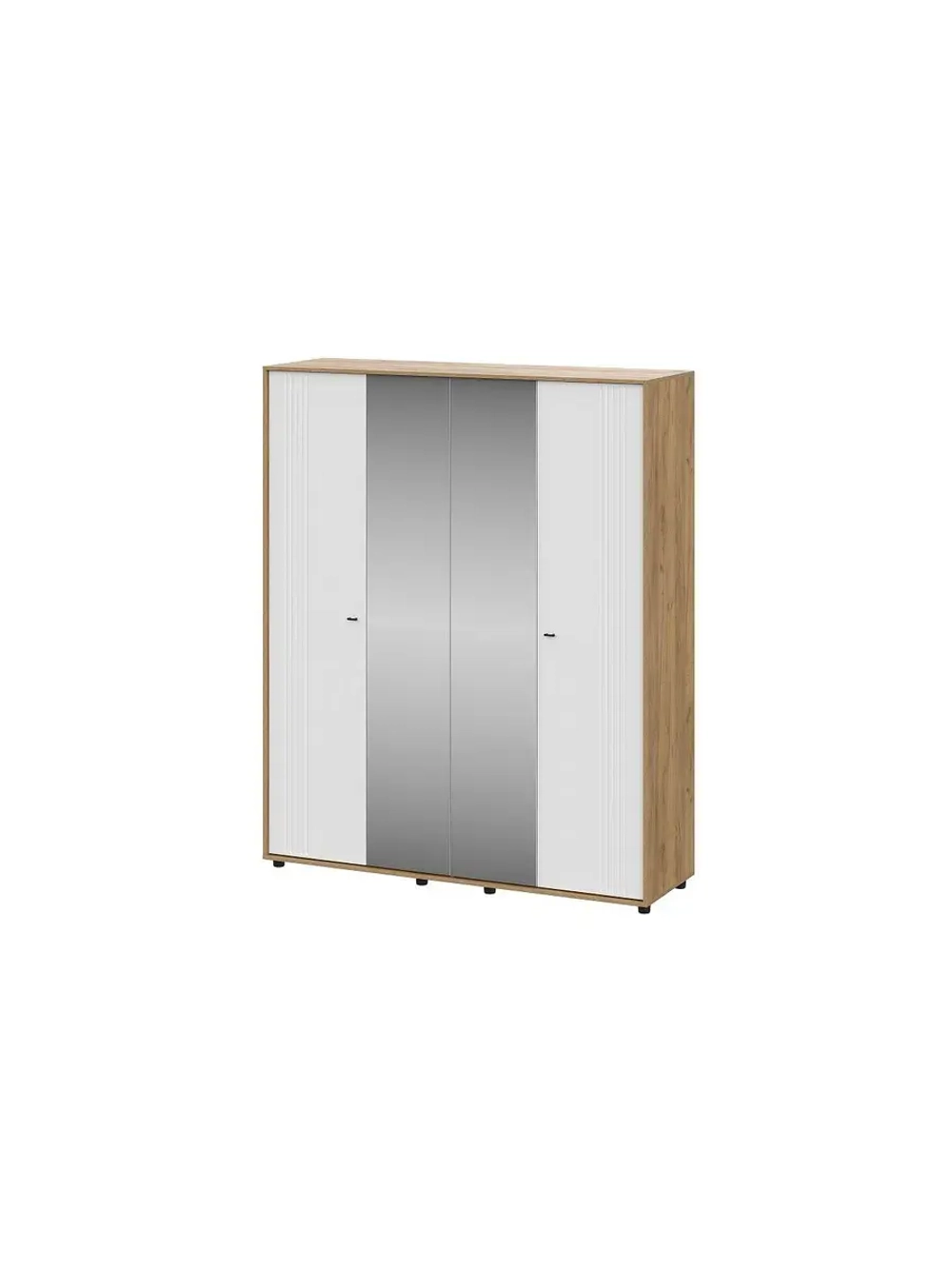 Шкаф для одежды распашной Белый Матовый 180х56х220