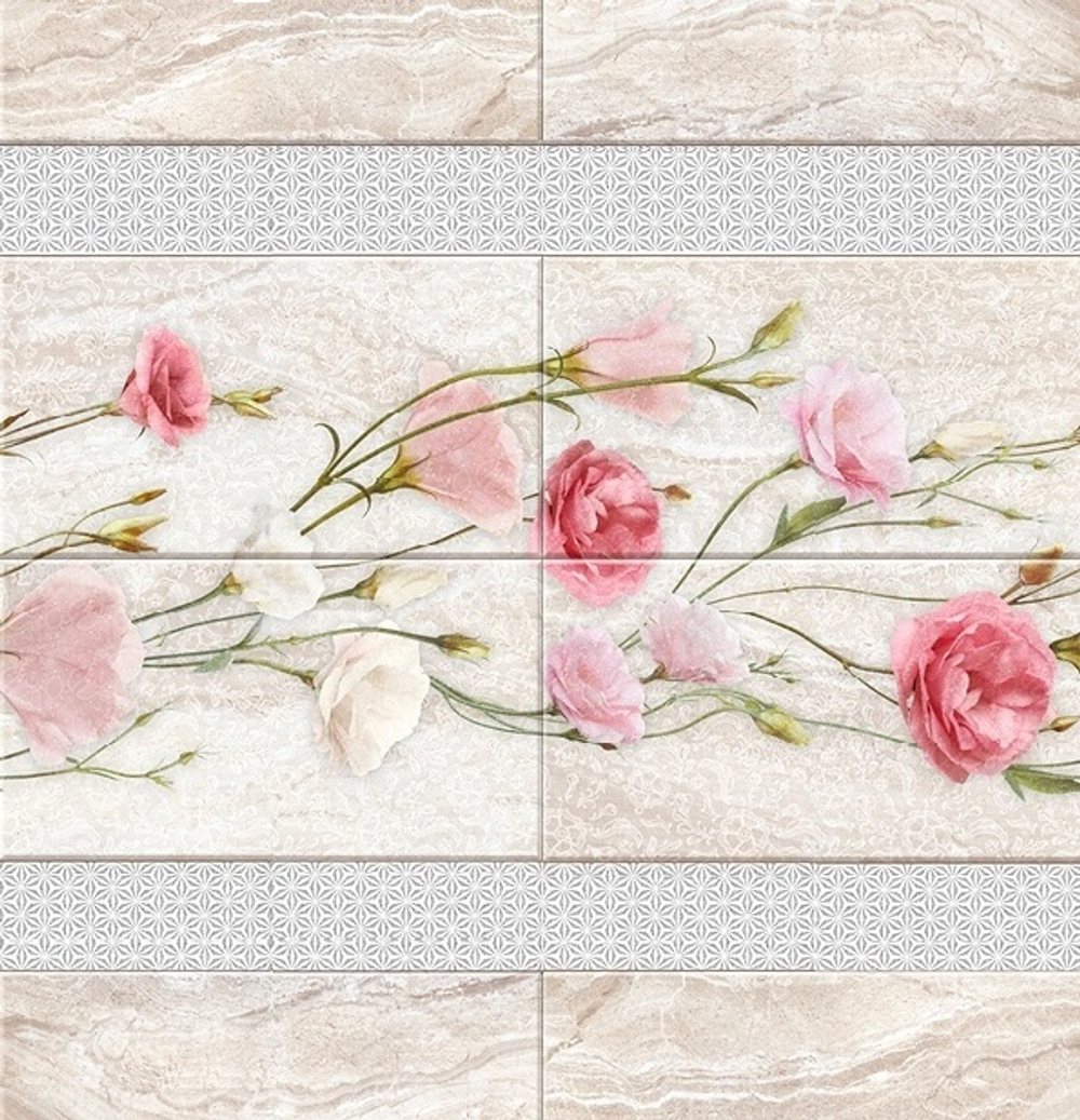 Панель ПВХ 3D с глиттером Эста  2700х250 мм