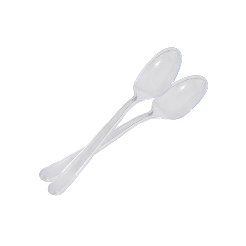 Ложка столов пластик прозрачная 100шт ЛЮКС 20/2000
