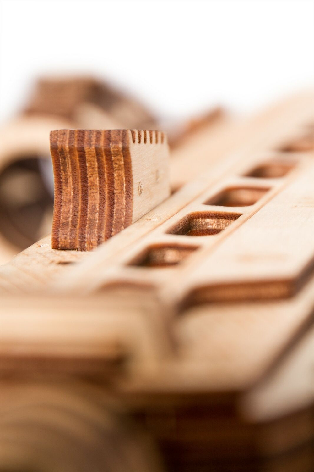 Механическая сборная модель Wood Trick Штурмовая винтовка USG-2