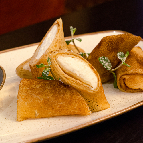 Блинчики с творогом и шоколадом