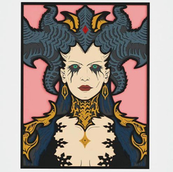 3D Картина по номерам из дерева Лилит, 23x30 см