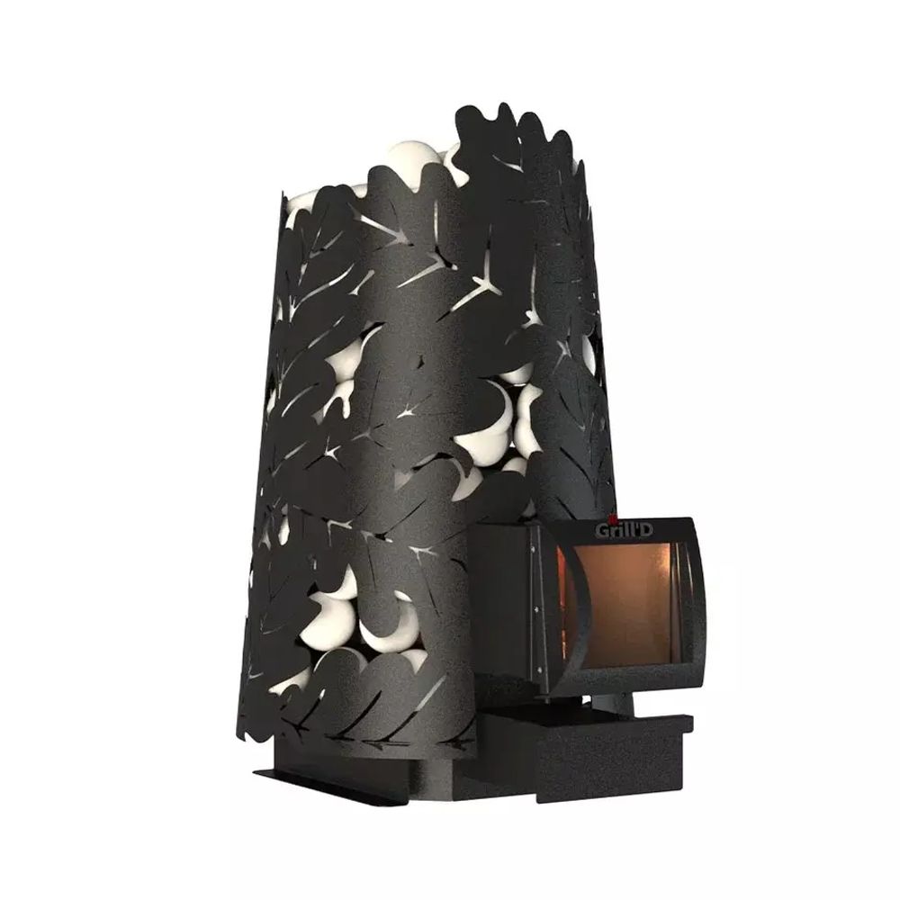 Дровяная банная печь Grill'D Dubravo 180 Long (дверца со стеклом)