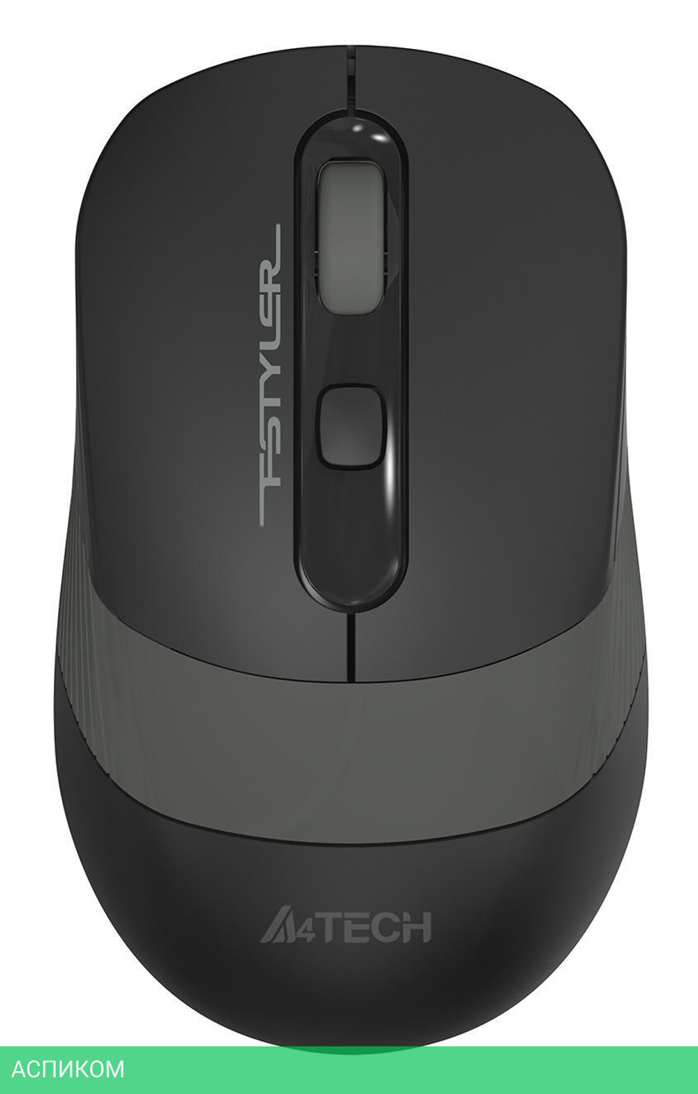 Мышь A4 Fstyler FG10S черный/серый