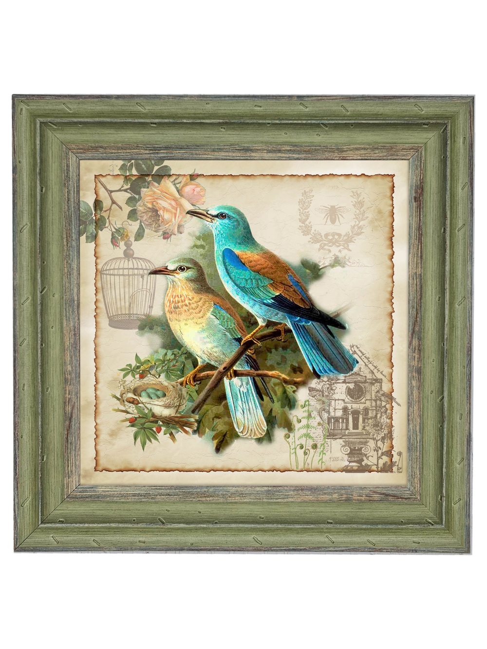 Картина на стену для интерьера на холсте 26*26 см